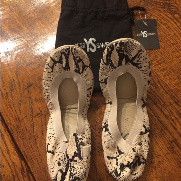 Yosi Samra Shoes - Yosi Samra folded ballet flats with dustbag